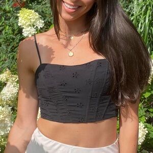 Jason Wu corset crop top xs